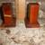 Set Of Vintage Salt & Pepper Shakers Wood Tombstone 2 thumbnail