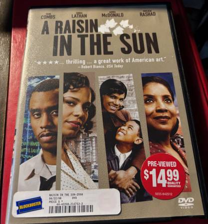 Sean Combs "A Raisin In The Sun" Phylicia Rashad used dvd 1