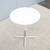 Modern Davis Furniture Height Adjustable White Round Side Table, New 12 thumbnail