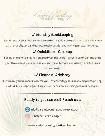 Bookkeeping Services for Small Businesses – QuickBooks Online Expert 1