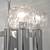 Chrome Mid Century Chandelier 5 Optic Shades similar to Lightolier 3 thumbnail
