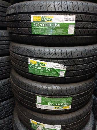 4 New Tires Installed/ 4 Llantas Nuevas Instaladas 245/60/18 TBB Tires 1