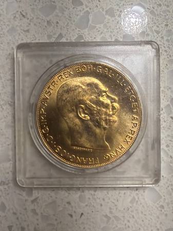 Austria 1915 100 Corona Gold Coin 0.900 Fine KM#2267 Restrike 1
