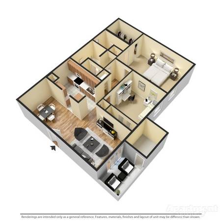 Spacious 2 Bedroom, Spacious Closets, $0 Deposit! 1