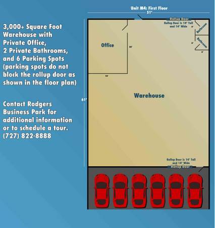 $3.995 / 3000 pies² - 3.000 sf: ALMACÉN INDUSTRIAL/TALLER DE HOBBY/OFICINA Y ALMACENAMIENTO/GARAJE/LARGO (Largo)63348337046401123