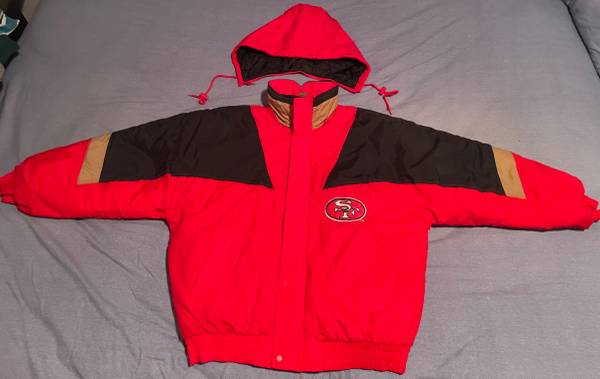 SF 49ers Puffer/Insulated Jacket – Adult L w/detachable hood 1