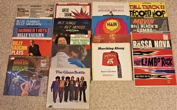 VINTAGE Lot of 17 different Vinyl records - 12 inch LP Albums Original 1