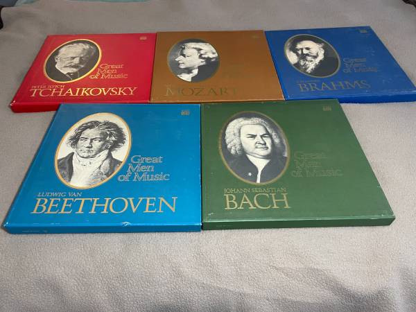 5-Great Men Of Music Album Sets-Beethoven, Mozart, Etc. - $25 (Columbia, MO)63471024779649120