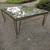MCM Hollywood Regency square geometrical brass coffee table 2 thumbnail