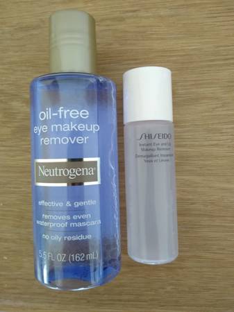 Neutrogena and Shiseido Eye and Lip Makeup Removers 1