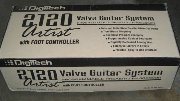 Digitech 2120 Artista Procesador de Guitarra de Válvulas con Controlador de Pedal - $550 (San Diego)63436948917763123