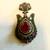 Vintage Sterling Silver 925 Ruby Pop Up Pendant, Ottoman Empire Style 6 thumbnail