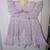 Hand crocheted lilac baby dress 2 thumbnail