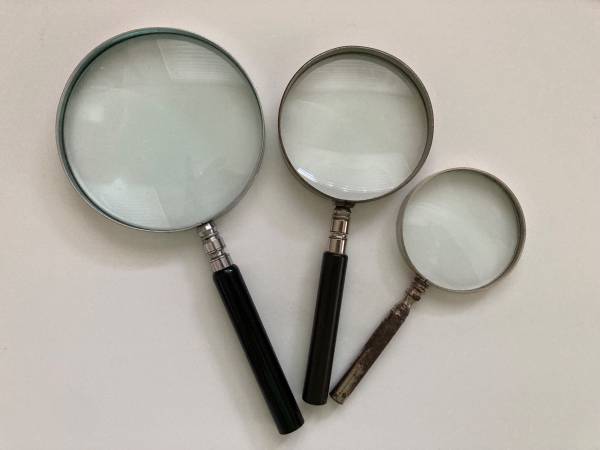 Three Handheld Magnifying Glasses 1