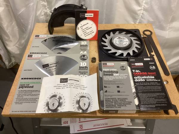 Radial arm saw dado kit 1