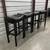 Black Leather Bar Stools 5 thumbnail