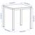 White Dining Table with Chair and Cushion 8 thumbnail