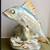 Vintage figurine Russian fish Dulevo porcelain USSR 1955 antique rare 1 thumbnail