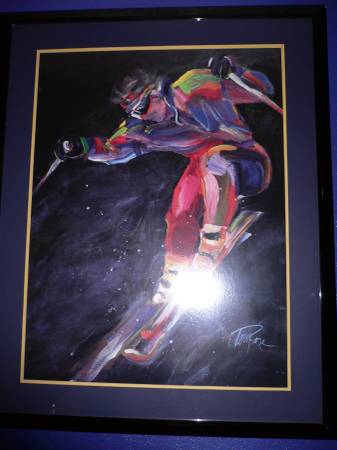 Terry Rose Skier Print 1