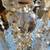 Antique Crystal Lamp -Tall, Huge Prisms, Nice Color, Hollywood Regency 10 thumbnail