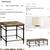 BEAUTIFUL Pottery Barn Rustic Reclaimed Oak Parquet and Iron Tables 7 thumbnail