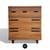 Refinished Vintage Mid Century Modern Tall Dresser MCM 2 thumbnail