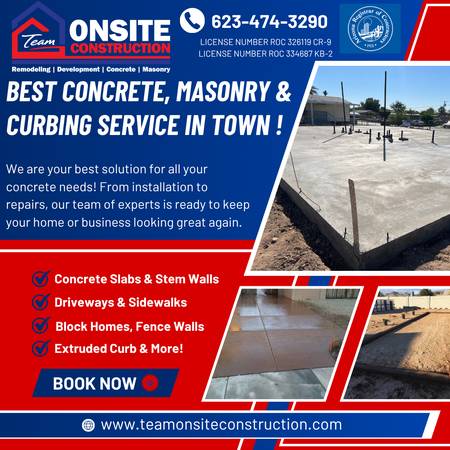 😃😃CONCRETE /TURF/BLOCK WORK CURBING LICENSED/INSURED/BONDED😃😃 1