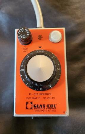 Glas-Col Minitrol Manual Power Control Percentage Timer Model PL-312 1
