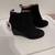 Women short boot black 2 thumbnail