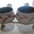 Vintage Set of 2 Handcrafted Pottery Bowls with Handles 11 thumbnail