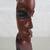 African Solid Hardwood Hand Carved Folk Art Tribal Princess 17" Tall 12 thumbnail