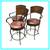 Artistic Home Tuscan Copper + Leather Counter Stools, Set Of Three 1 thumbnail