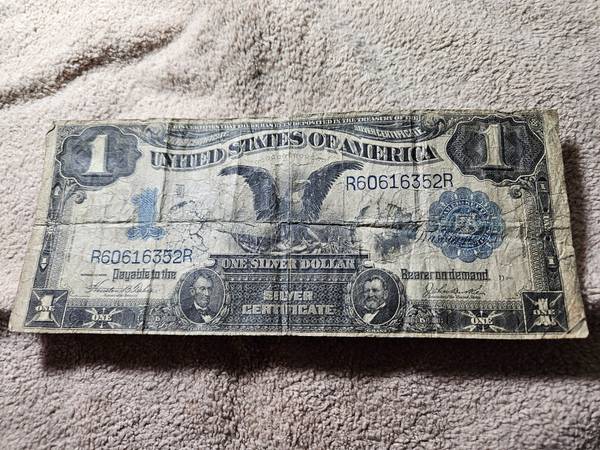 “BLACK EAGLE” ONE DOLLAR SILVER CERTIFICATE 1899 1