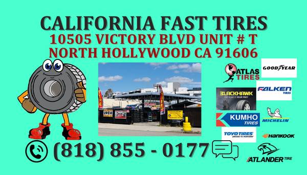 California Fast Tires - Open Mondays-Saturdays 1