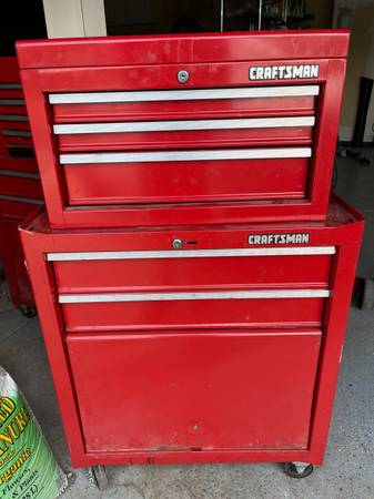 Craftsman Drawer Rolling Tool Cabinet & Tool Chest ( Red ) 1
