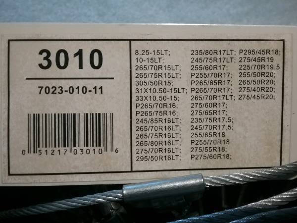 snow tire chains for pickup truck, 15" 16" 17" 18" - Laclede 3010 1