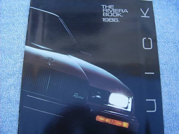 1986 BUICK RIVIERA SALES BROCHURE 1