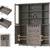 72" Tall Kitchen Storage Cabinet with Doors and Open Shelves, 58" Wider Kitchen  2 thumbnail