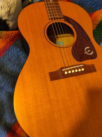 epiphone acoustic FT  30 A sounds  like 59  gibson huge  value listen 1