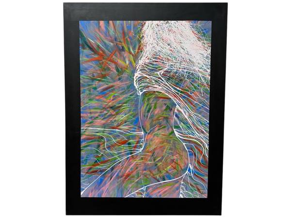 Authentic Gerrit Greve Acrylic Mixed Media Painting Canvas 36” x 48” 1