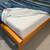 Solid wood bedframe with 11” memory foam mattress 6 thumbnail