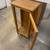 Vintage unfinished wooden glass cabinet 3 thumbnail