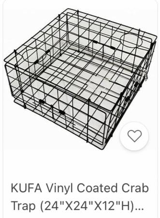 KUFA Vinyl Coated Crab Trap (24"X24"X12"H)... 1