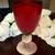 7 Vintage Cranberry - Ruby Red Glass Goblets Set Of 7 Clear Stem 7” Water Wine 3 thumbnail