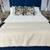 A Queen Size Upholstered Bed With Associated Mattress, Sheets, Pillows And Bedsp 8 thumbnail