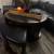 Dark Walnut Coffee Table with Glass Insert and Ottoman for Living Room $400 OBO 2 thumbnail