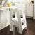 White Guidecraft Step-Up Montessori Toddler Tower / Kitchen Stool 2 thumbnail