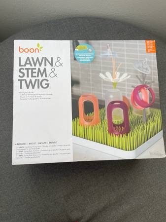 Boon lawn & stem & twig drying rack set, new in box 1