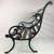 LITTLE MINIATURE BENCH  19” HIGH 19” WIDE 19” DEEP  MATERIAL: CAST IRO 2 thumbnail