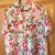 Ladies Blouse, short sleeve, size M, flowers and butterflies 1 thumbnail